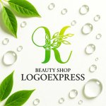 画像9: 葉が優しく絡むKのナチュラルロゴ (9)