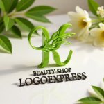 画像12: 葉が優しく絡むKのナチュラルロゴ (12)