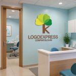 画像5: Kの文字と葉が織りなす成長の木ロゴ (5)