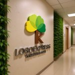 画像15: Kの文字と葉が織りなす成長の木ロゴ (15)