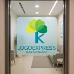 画像6: Kの文字と葉が織りなす成長の木ロゴ (6)