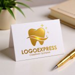 画像16: 輝く歯とウェーブのデンタルケアロゴ (16)