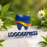 画像12: 輝く歯とウェーブのデンタルケアロゴ (12)