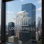 画像16: 荘厳な伝統建築のシルエットロゴ (16)