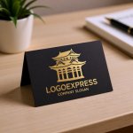 画像6: 荘厳な伝統建築のシルエットロゴ (6)