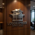 画像9: 荘厳な伝統建築のシルエットロゴ (9)