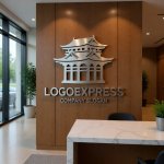 画像13: 荘厳な伝統建築のシルエットロゴ (13)