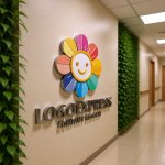 画像15: 明るい笑顔のカラフルフラワーロゴ (15)