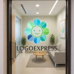 画像6: 明るい笑顔のカラフルフラワーロゴ (6)