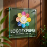 画像11: 明るい笑顔のカラフルフラワーロゴ (11)