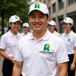 画像14: RとKが融合するテクノロジーロゴ (14)