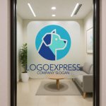 画像6: 犬の横顔が描かれた信頼のペットロゴ (6)