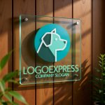 画像11: 犬の横顔が描かれた信頼のペットロゴ (11)