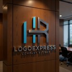 画像9: 「HR」の文字を重ねた建設・テクノロジーロゴ (9)