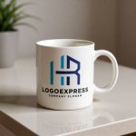 画像12: 「HR」の文字を重ねた建設・テクノロジーロゴ (12)