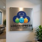 画像14: 王冠を被った子供たちの楽しい雲ロゴ (14)