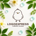 画像9: 可愛らしいヒヨコのキャラクターロゴ (9)