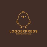 画像4: 可愛らしいヒヨコのキャラクターロゴ (4)