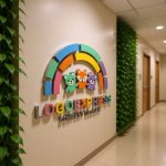 画像15: 仲良し動物とカラフルな虹の可愛いロゴ (15)