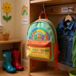 画像7: 仲良し動物とカラフルな虹の可愛いロゴ (7)