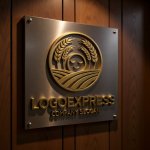 画像5: 麦畑と笑顔の太陽の豊かな恵みロゴ (5)