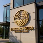 画像8: 麦畑と笑顔の太陽の豊かな恵みロゴ (8)