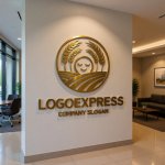 画像10: 麦畑と笑顔の太陽の豊かな恵みロゴ (10)