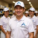 画像14: A字の立体的なモダンテクノロジーロゴ (14)