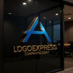 画像15: A字の立体的なモダンテクノロジーロゴ (15)