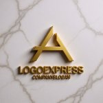 画像13: A字の立体的なモダンテクノロジーロゴ (13)