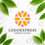 画像9: 優しさと幸福を表現した花ロゴ (9)