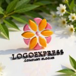 画像12: 優しさと幸福を表現した花ロゴ (12)