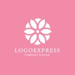 画像4: 優しさと幸福を表現した花ロゴ (4)