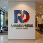 画像10: RDの文字が融合した力強いロゴ (10)