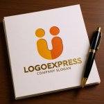 画像6: U字の人々の繋がりを表現した温かいロゴ (6)