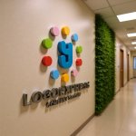 画像15: カラフルなドットが囲むY字のかわいいロゴ (15)