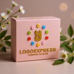 画像10: カラフルなドットが囲むY字のかわいいロゴ (10)