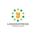 画像3: カラフルなドットが囲むY字のかわいいロゴ (3)