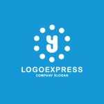 画像4: カラフルなドットが囲むY字のかわいいロゴ (4)