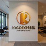 画像10: K字と円の活力グラデーションロゴ (10)