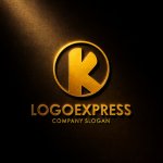 画像12: K字と円の活力グラデーションロゴ (12)