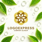 画像9: 優雅な黄金のフローラルサークルロゴ (9)