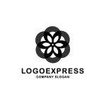 画像3: 優雅な黄金のフローラルサークルロゴ (3)