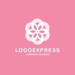 画像4: 優雅な黄金のフローラルサークルロゴ (4)