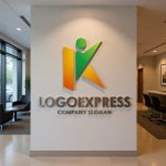 画像10: Kの文字と人が躍動する希望の成長ロゴ (10)