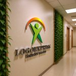 画像15: YX字と人の喜びを表す活力ロゴ (15)