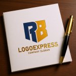 画像6: RBの文字が融合した力強いロゴ (6)