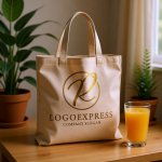 画像8: 優雅な筆記体Rの黄金サークルロゴ (8)