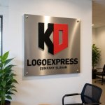 画像7: KDの文字が融合した堅牢なロゴ (7)