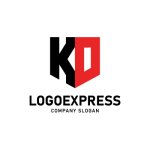 画像1: KDの文字が融合した堅牢なロゴ (1)